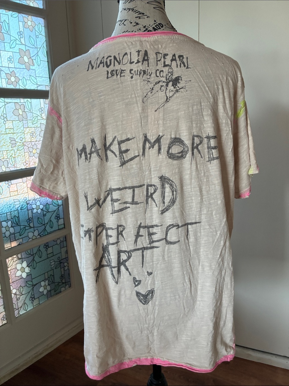NWT Magnolia Pearl💯Cotton Extra Forever Oversized Tee (One Size Fits Most) - Picture 9 of 12